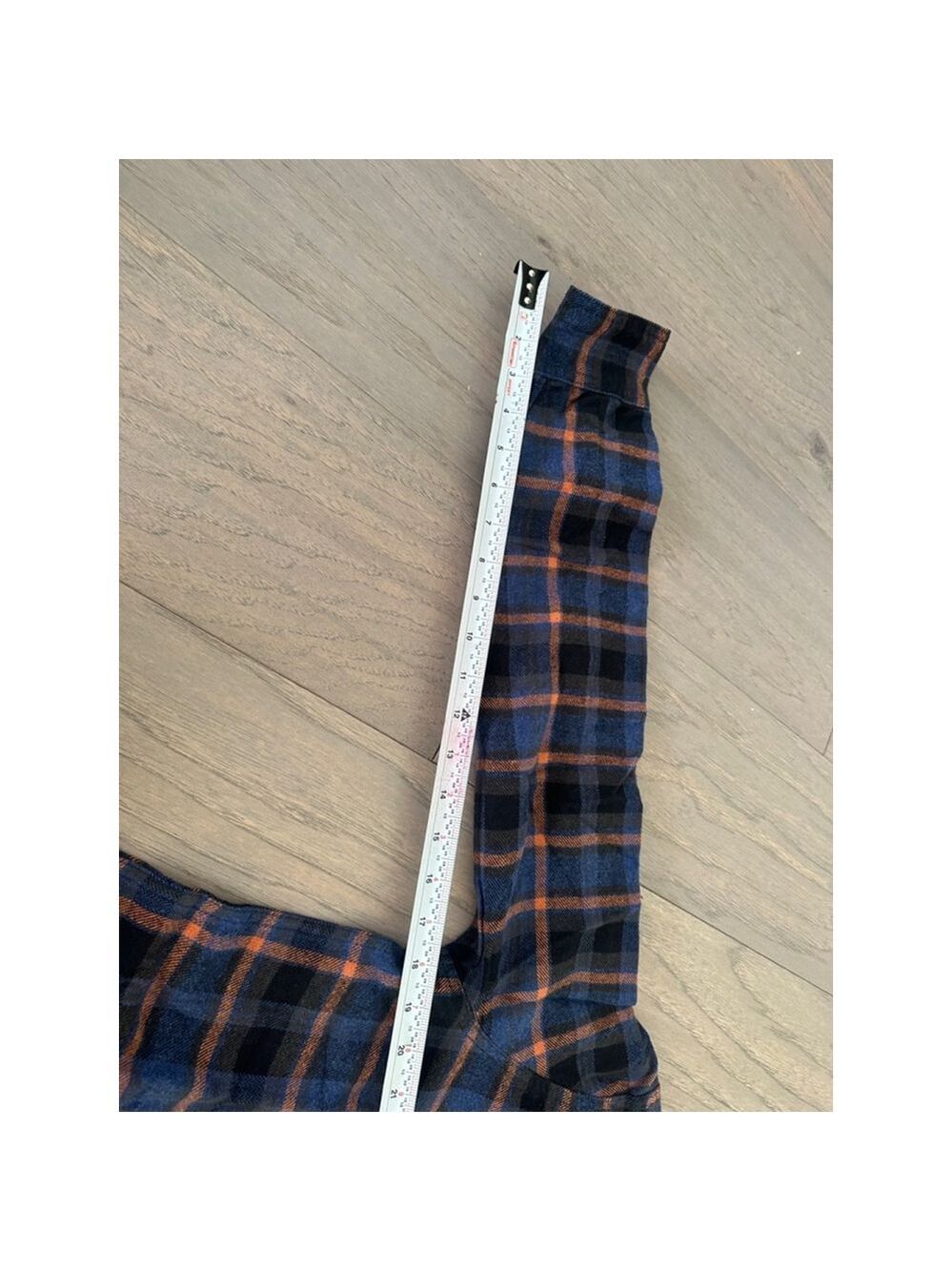 prAna Golden Canyon Flannel Long Sleeve Plaid Snap Button Rich Sapphire Small